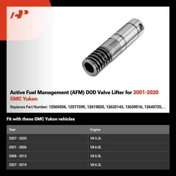 Active Fuel Management (AFM) DOD Valve Lifter for 2001-2020 GMC Yukon