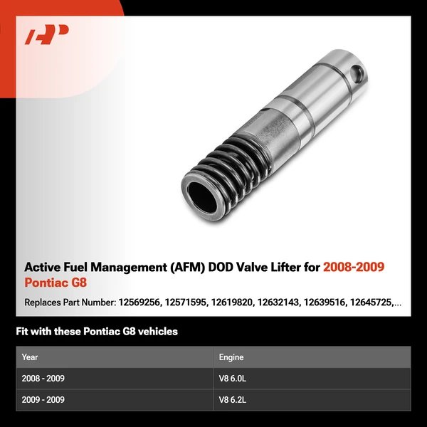 Active Fuel Management (AFM) DOD Valve Lifter for 2008-2009 Pontiac G8