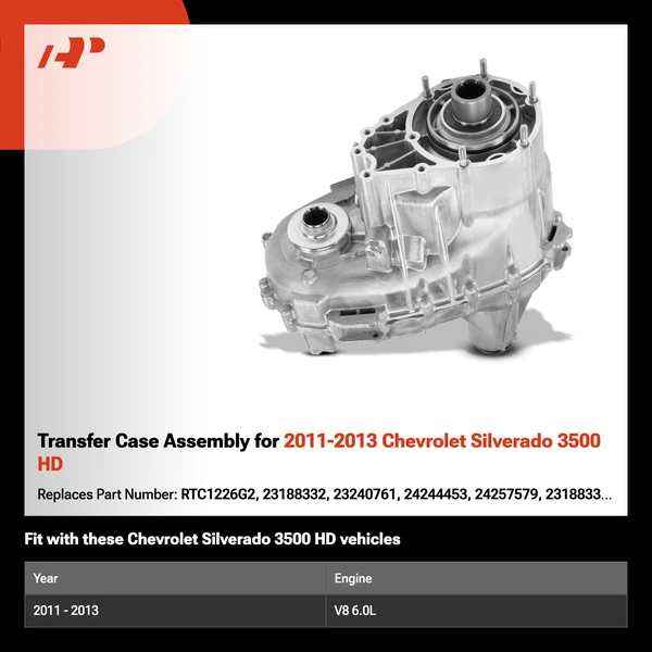 Transfer Case Assembly for 2011-2013 Chevrolet Silverado 3500 HD