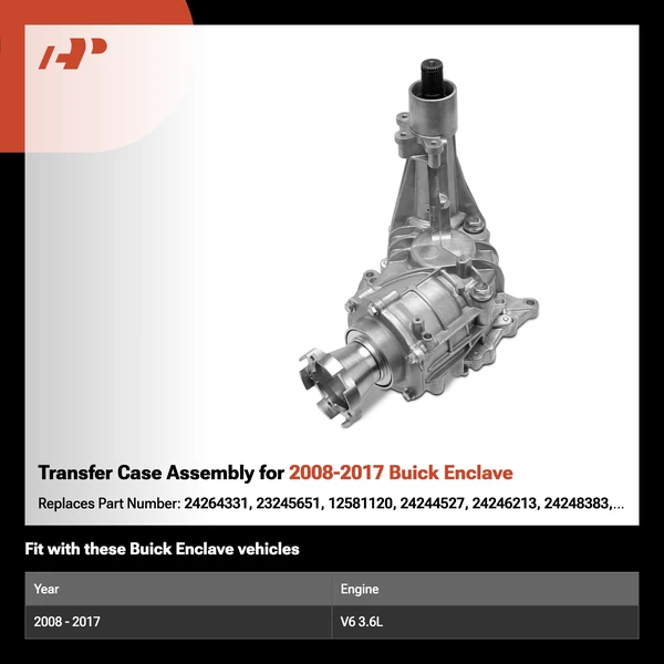 Transfer Case Assembly for 2008-2017 Buick Enclave