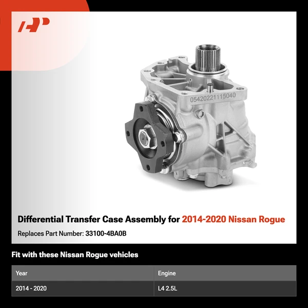 Differential Transfer Case Assembly for 2014-2020 Nissan Rogue
