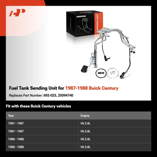 Fuel Tank Sending Unit for 1987-1988 Buick Century