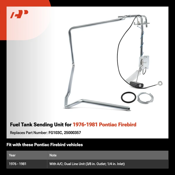 Fuel Tank Sending Unit for 1976-1981 Pontiac Firebird