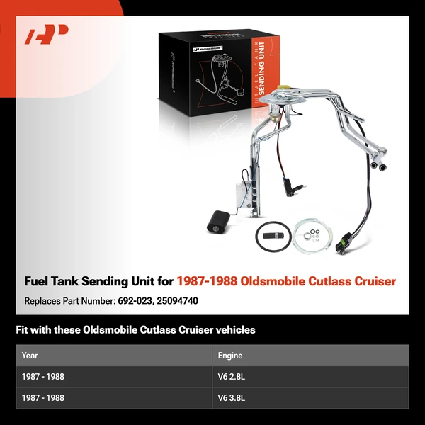 Fuel Tank Sending Unit for 1987-1988 Oldsmobile Cutlass Cruiser