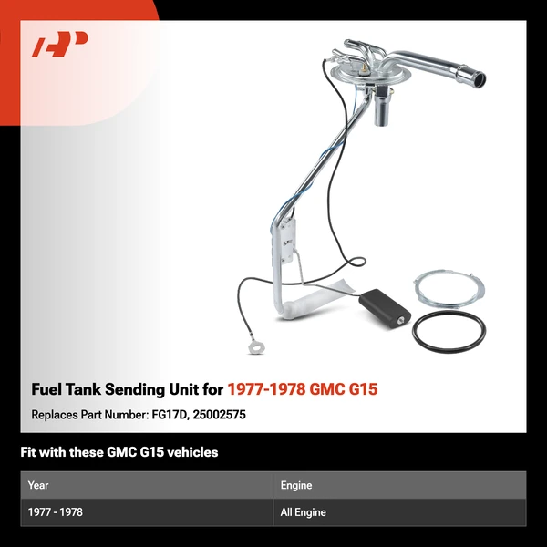 Fuel Tank Sending Unit for 1977-1978 GMC G15