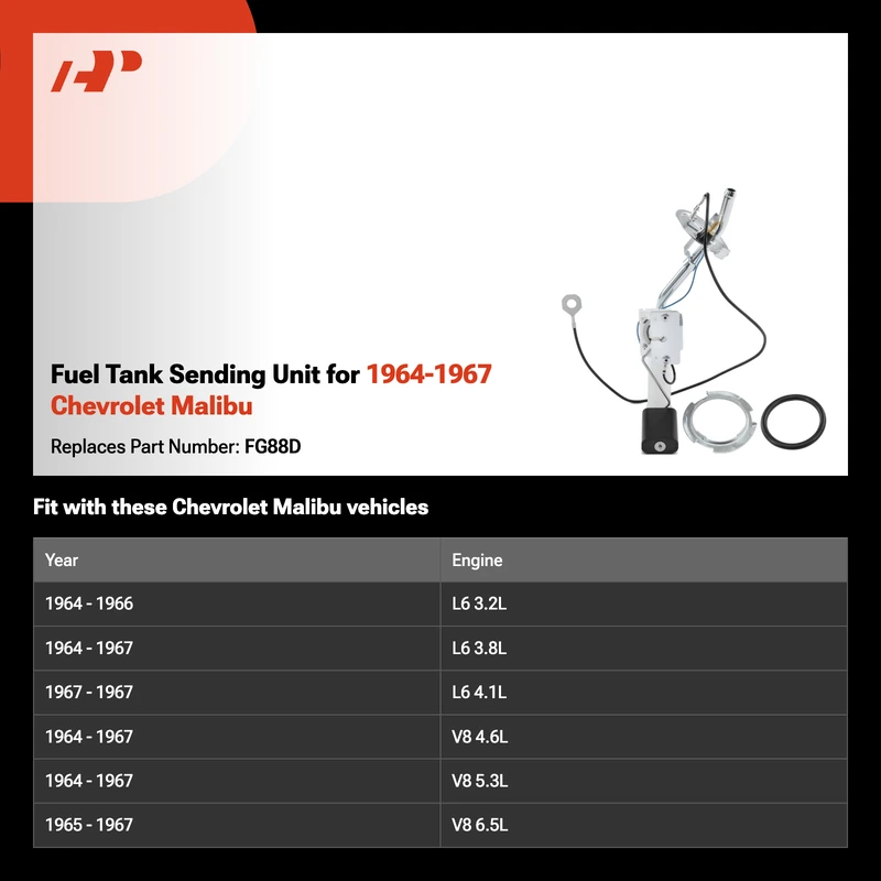 Fuel Tank Sending Unit for 1964-1967 Chevrolet Malibu