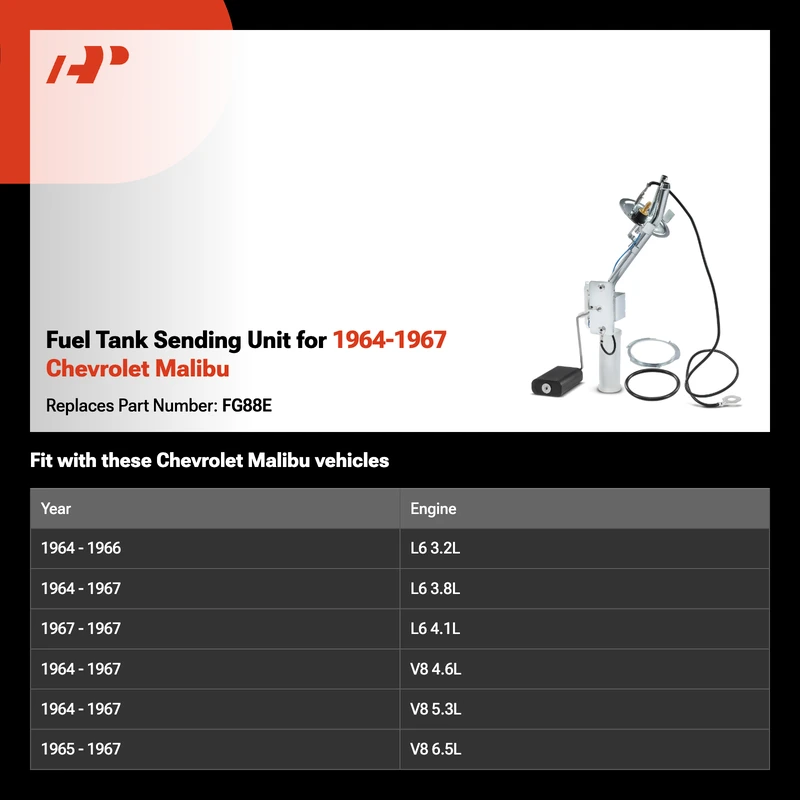Fuel Tank Sending Unit for 1964-1967 Chevrolet Malibu