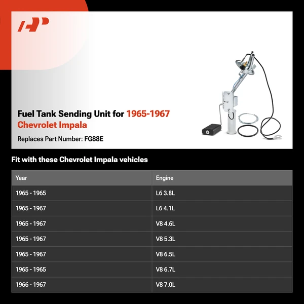 Fuel Tank Sending Unit for 1965-1967 Chevrolet Impala