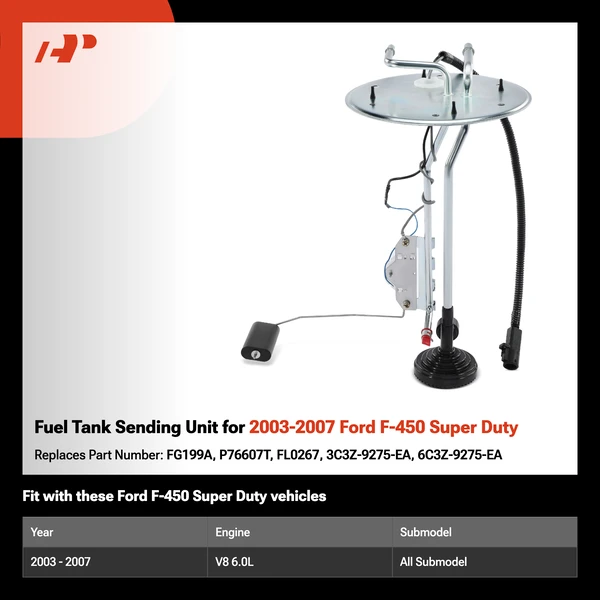 Fuel Tank Sending Unit for 2003-2007 Ford F-450 Super Duty