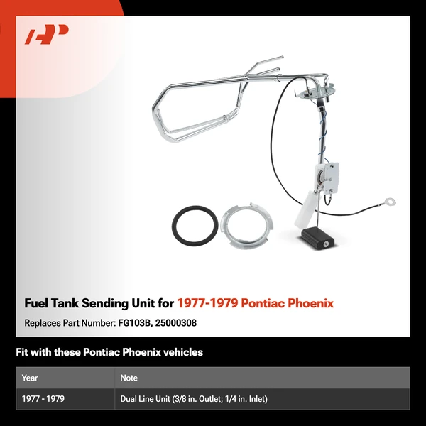 Fuel Tank Sending Unit for 1977-1979 Pontiac Phoenix