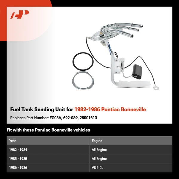 Fuel Tank Sending Unit for 1982-1986 Pontiac Bonneville