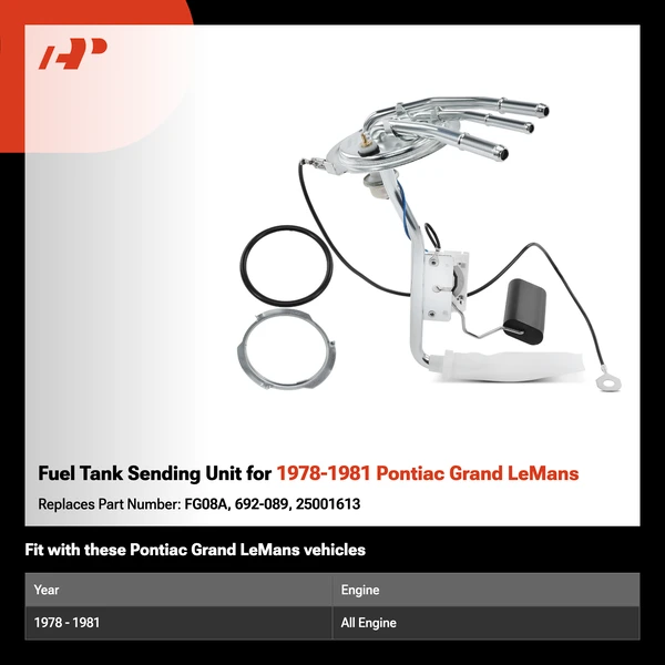 Fuel Tank Sending Unit for 1978-1981 Pontiac Grand LeMans