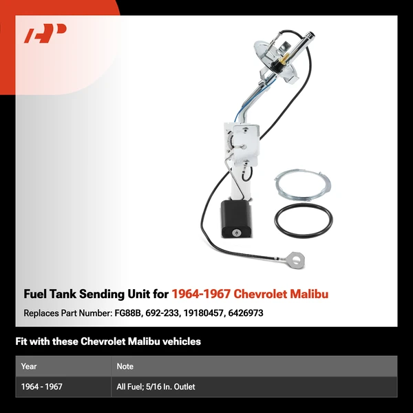 Fuel Tank Sending Unit for 1964-1967 Chevrolet Malibu