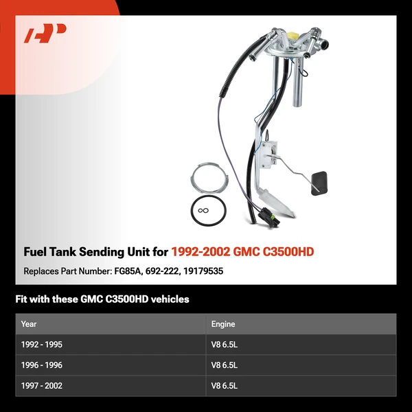 Fuel Tank Sending Unit for 1992-2002 GMC C3500HD