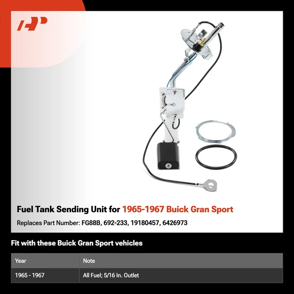 Fuel Tank Sending Unit for 1965-1967 Buick Gran Sport