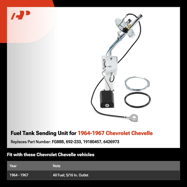 Fuel Tank Sending Unit for 1964-1967 Chevrolet Chevelle