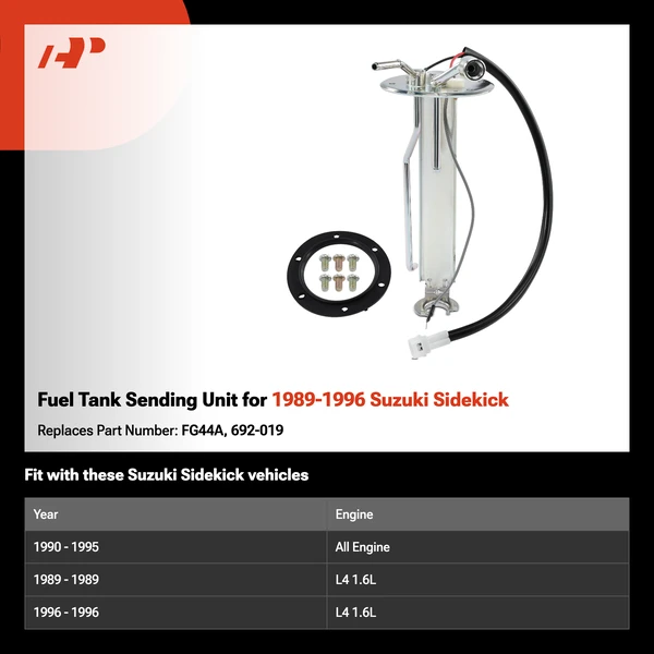 Fuel Tank Sending Unit for 1989-1996 Suzuki Sidekick