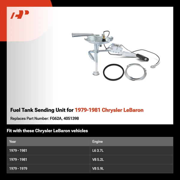 Fuel Tank Sending Unit for 1979-1981 Chrysler LeBaron