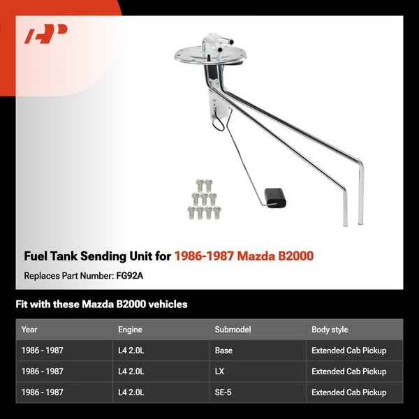 Fuel Tank Sending Unit for 1986-1987 Mazda B2000