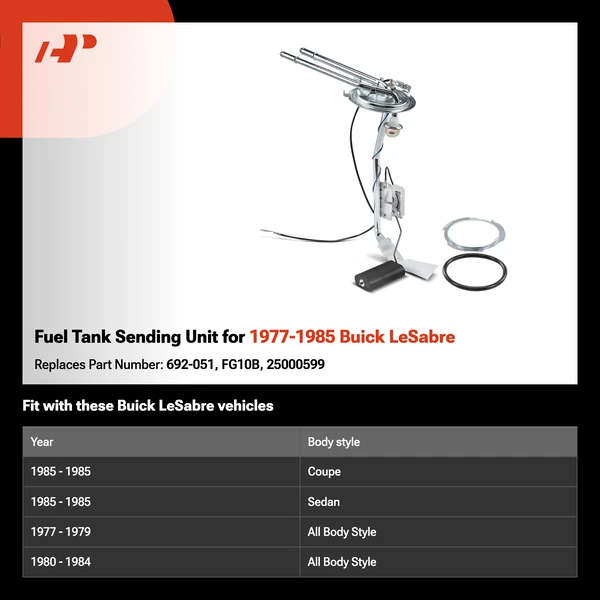 Fuel Tank Sending Unit for 1977-1985 Buick LeSabre