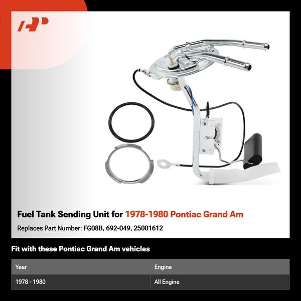 Fuel Tank Sending Unit for 1978-1980 Pontiac Grand Am