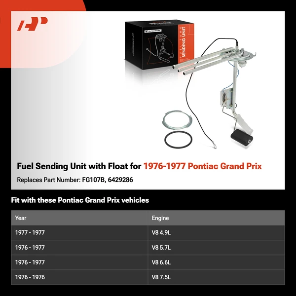 Fuel Sending Unit with Float for 1976-1977 Pontiac Grand Prix