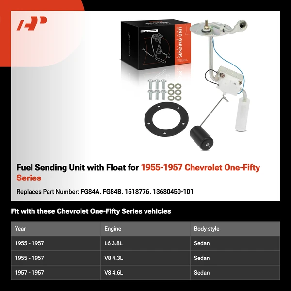 Fuel Sending Unit with Float for 1955-1957 Chevrolet One-Fifty Series