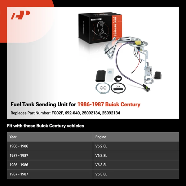 Fuel Tank Sending Unit for 1986-1987 Buick Century