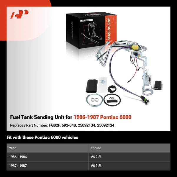 Fuel Tank Sending Unit for 1986-1987 Pontiac 6000
