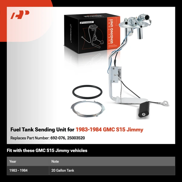 Fuel Tank Sending Unit for 1983-1984 GMC S15 Jimmy