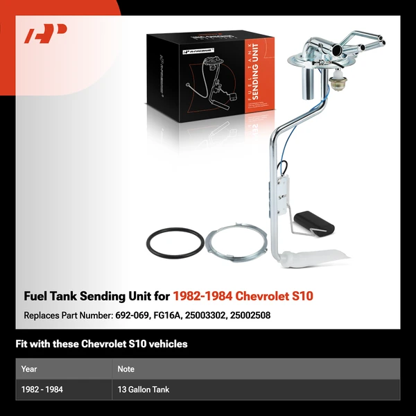 Fuel Tank Sending Unit for 1982-1984 Chevrolet S10