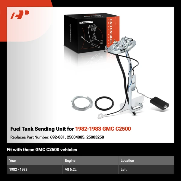 Fuel Tank Sending Unit for 1982-1983 GMC C2500