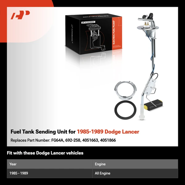 Fuel Tank Sending Unit for 1985-1989 Dodge Lancer