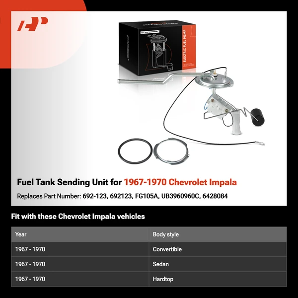 Fuel Tank Sending Unit for 1967-1970 Chevrolet Impala