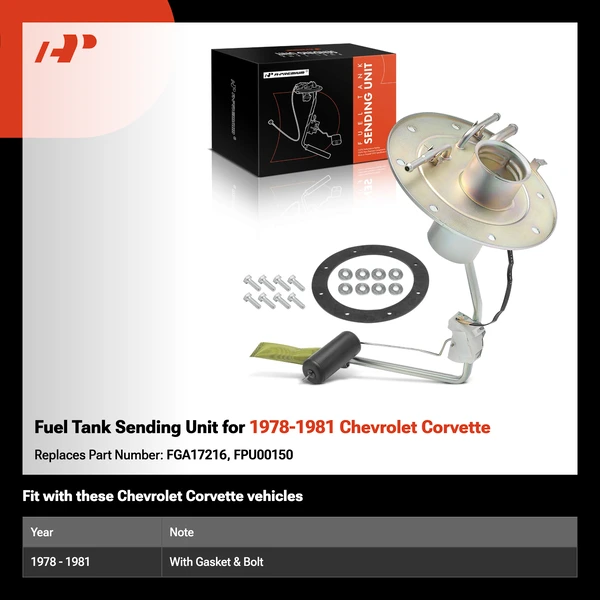 Fuel Tank Sending Unit for 1978-1981 Chevrolet Corvette