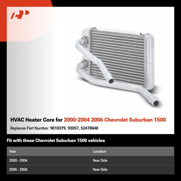 HVAC Heater Core for 2000-2004 2006 Chevrolet Suburban 1500