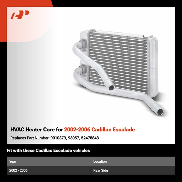 HVAC Heater Core for 2002-2006 Cadillac Escalade