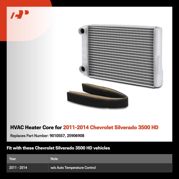 HVAC Heater Core for 2011-2014 Chevrolet Silverado 3500 HD