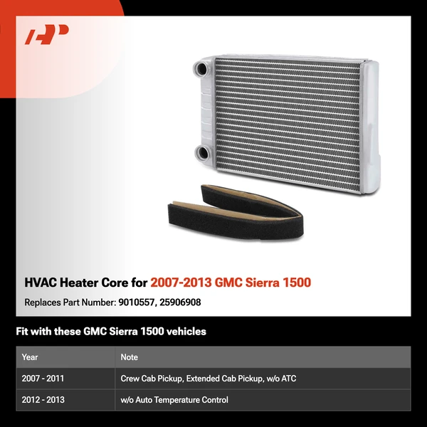 HVAC Heater Core for 2007-2013 GMC Sierra 1500