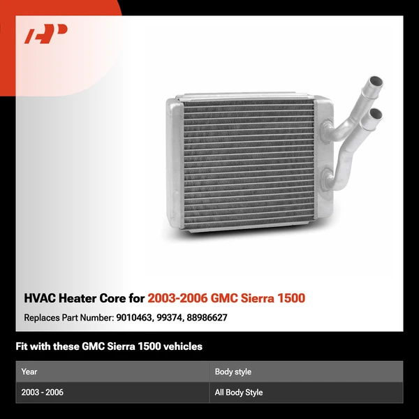 HVAC Heater Core for 2003-2006 GMC Sierra 1500