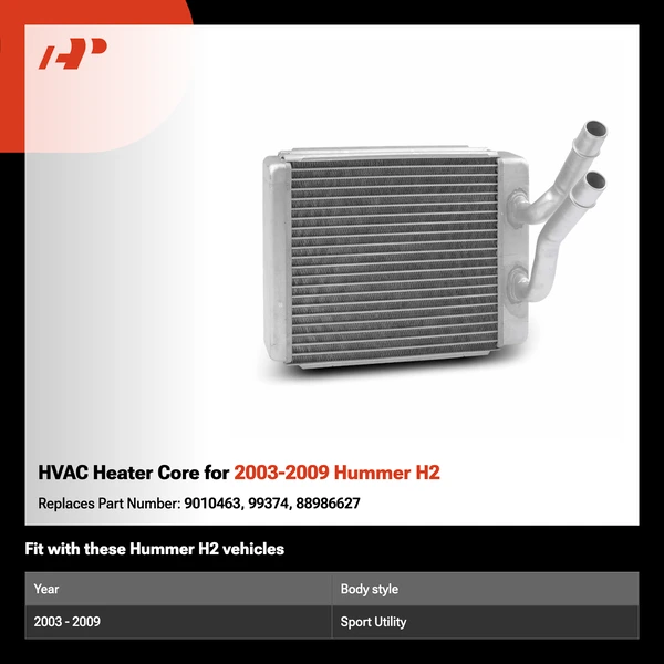 HVAC Heater Core for 2003-2009 Hummer H2