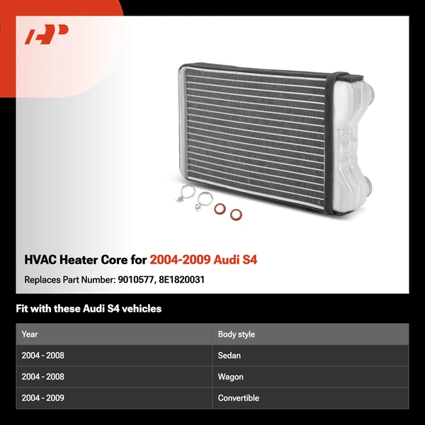 HVAC Heater Core for 2004-2009 Audi S4