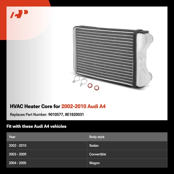 HVAC Heater Core for 2002-2010 Audi A4