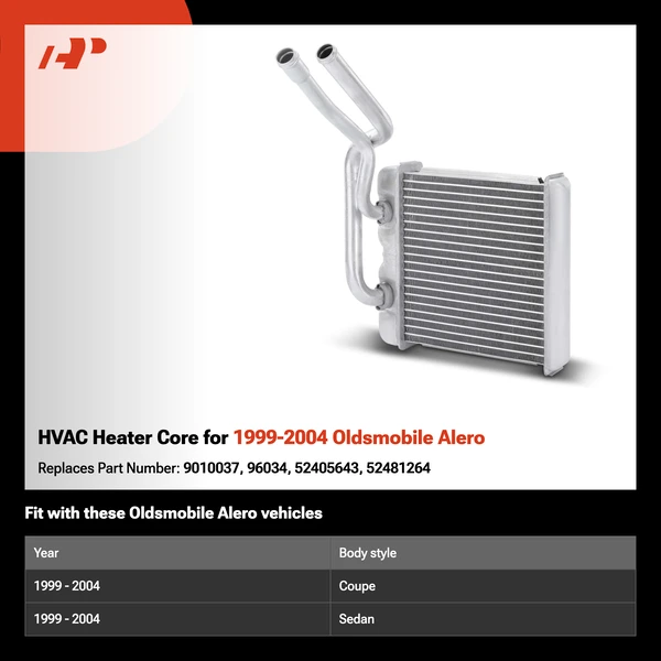 HVAC Heater Core for 1999-2004 Oldsmobile Alero