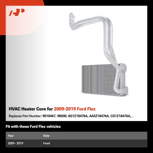 HVAC Heater Core for 2009-2019 Ford Flex