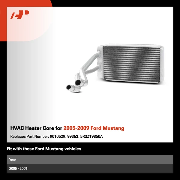 HVAC Heater Core for 2005-2009 Ford Mustang
