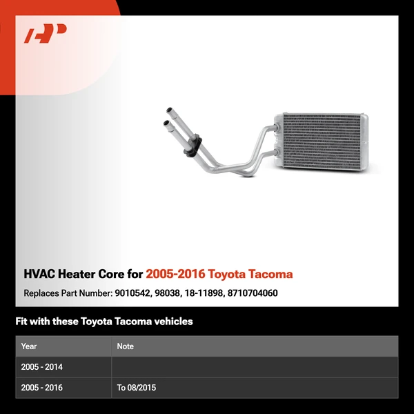 HVAC Heater Core for 2005-2016 Toyota Tacoma
