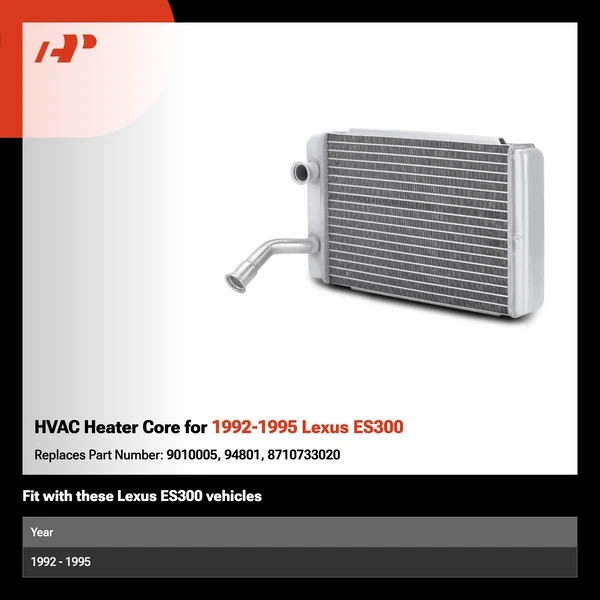 HVAC Heater Core for 1992-1995 Lexus ES300