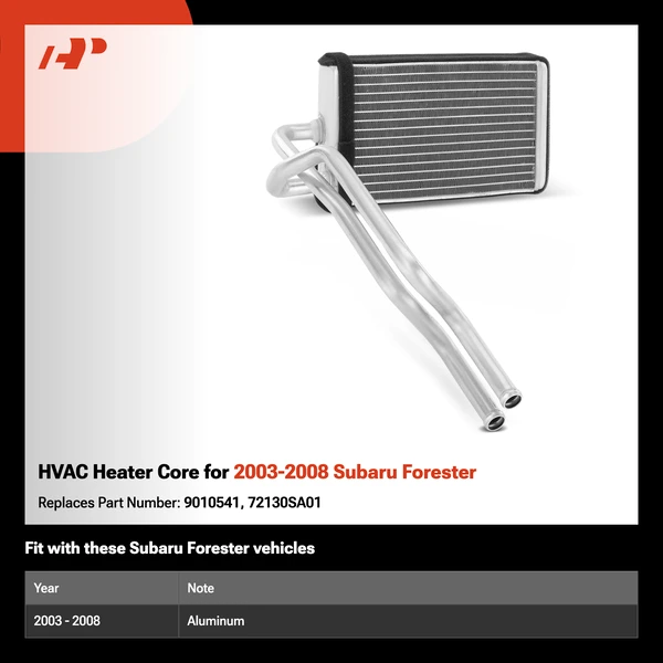 HVAC Heater Core for 2003-2008 Subaru Forester