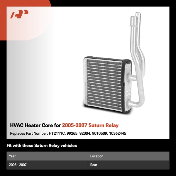 HVAC Heater Core for 2005-2007 Saturn Relay